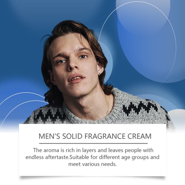Solid parfume (herre cologne) - Herre charme solid parfume: Frisk, naturlig, bærbar og langvarig duft