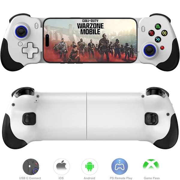 2025 Seneste Model Type C Mobil Gaming Controller til iPhone 15/iPhone 16 Serien & Android USB C, PS Remote Player Gamepad til PS5/PS4/Xbo