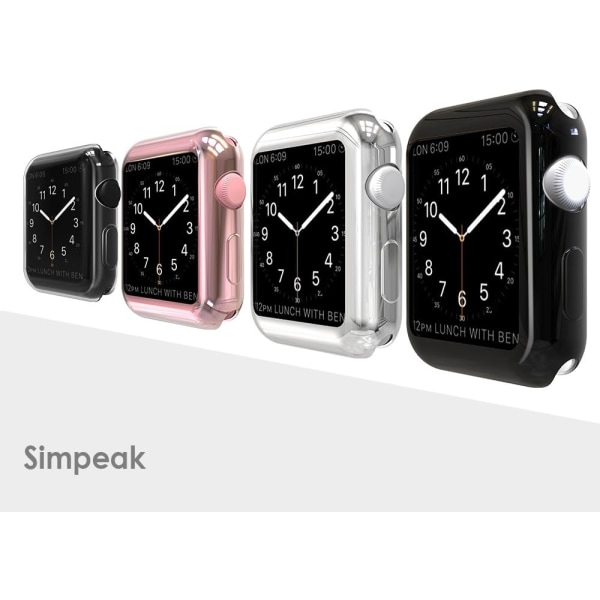 Mjukt skärmskydd Bumper Case Kompatibel med Apple Watch 38mm