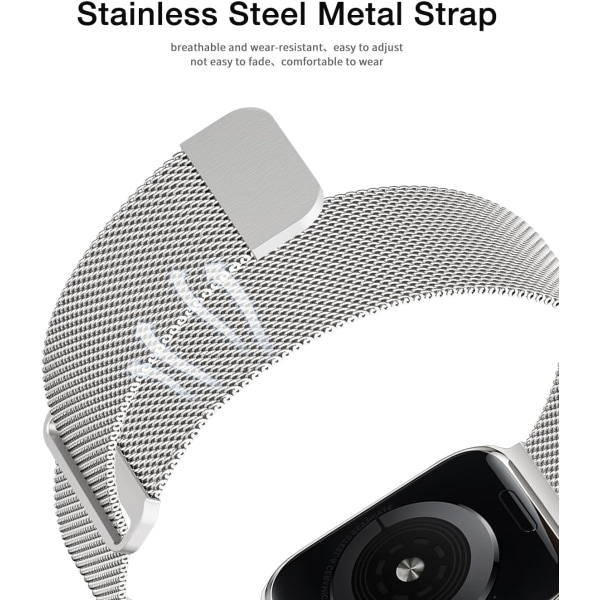 Metallband Kompatibelt med Apple Watch Band 38mm 40mm 41mm Kvinnor