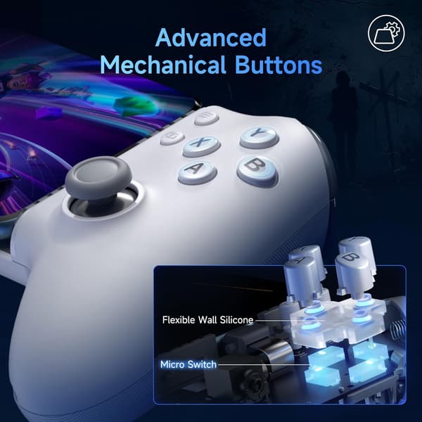 2025 Seneste Model M15 Mobil Gaming Controller til Android/iPhone 15 Serien, Android Controller med Hall Trigger/Joysticks til Spil Minecr