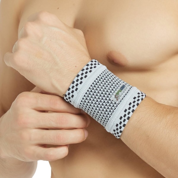 2025 Senaste Modell Armband - Lätt, Elastiskt, Män, Kvinnor, Höger eller Vänster (Grå Färg, Storlek M, 1 Enhet) Grå Medium (1-pack)