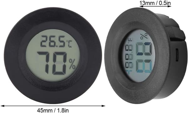 Krybdyrtermometer Hygrometer - Digital Måler til Terrarier
