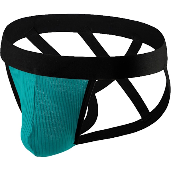 2025 Senaste Modell Herr Sexiga Lågmidjade Kalsonger Andningsbara Trosor Jockstraps Grön Small