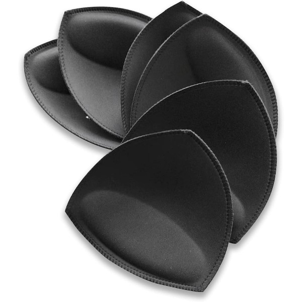 3 par sydda bh-inlägg för damers sport-yogabh Black-triangle-thickened C-CUP