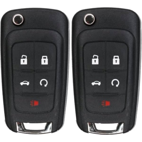Ersättnings-flipnyckel för Chevy Cruze, Equinox, Camaro, Malibu, Sonic, Impala, Buick Lacrosse, Regal, Verano, Encore, Allure, G