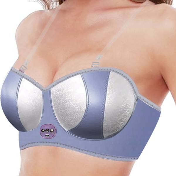 2025 Nyaste Elektriska BH:n Vibration Massage Varm Kompress USB Trådlös Bröst Smart Massager CE