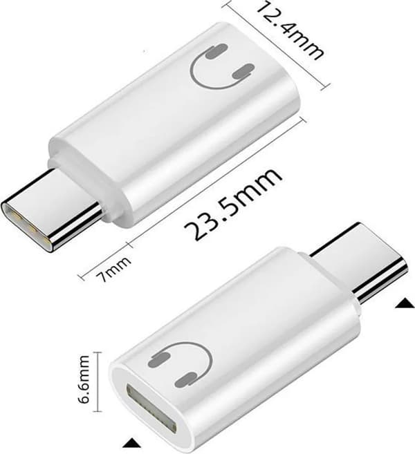 Lightning til USB-C-adapter for hodetelefoner, samtaler, lyd