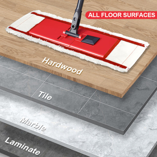 Lämplig för Vileda Flat Mop trasa, torr och våt white