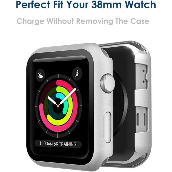 Case kompatibelt med Apple Watch Series 3 Series 2 Series 1 38mm,