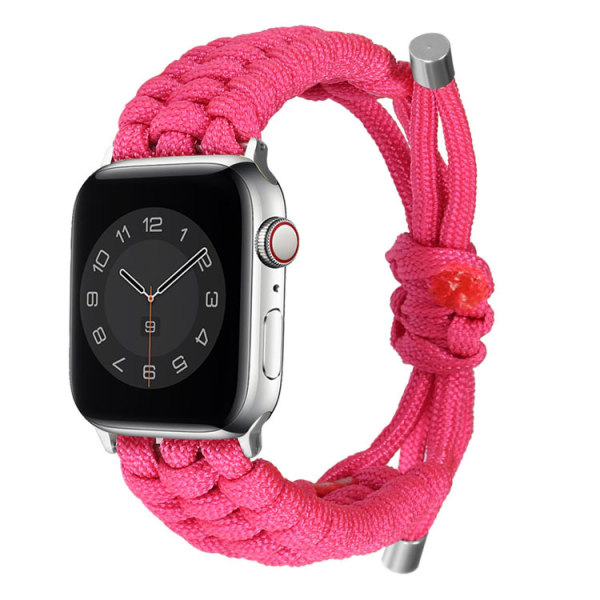Lämplig för Apple Watch Armband Handvävt Watch Arm Apple pink 38/40/41MM