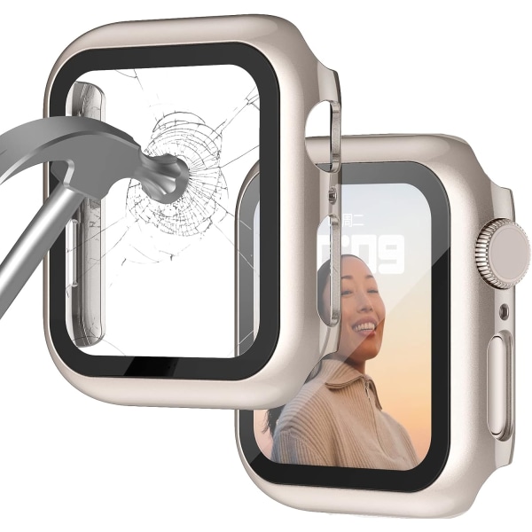 Fodral Kompatibelt med Apple Watch 38MM Serie starlight 3/2/1 38mm