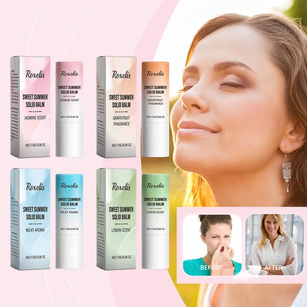 Sweet Summer Solid Parfume (Citron) - Frisk og elegant, langvarig duft, bærbar solid parfume til alle dine behov.