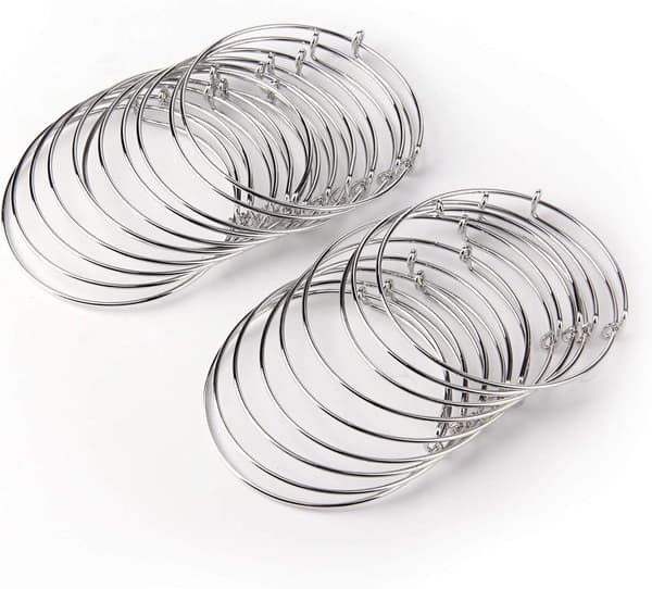 Udvidbare tomme armbånd 20 stk. til DIY-smykker