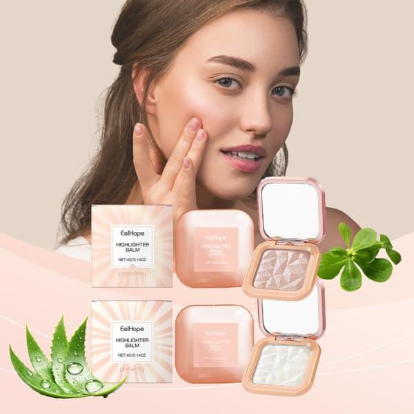 Iriserende Sand Highlighter - Festmakeup til lysning, glød og skygge