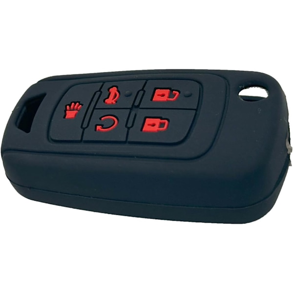2-pack Mjuka Silikon Nyckellösa Bilnyckel Fob Skyddsfodral för Chevrolet Equinox Camaro Cruze Malibu Sonic Volt Park OHT0