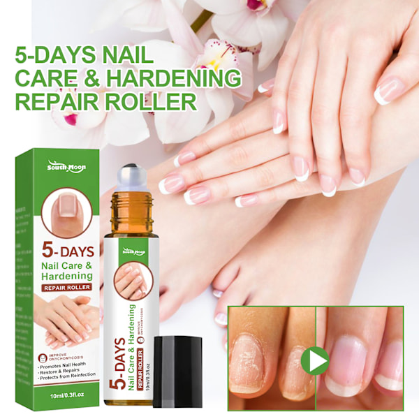 2025 Senaste Modell 5-Dagars Nagelbehandling & Hårdgörande Reparationsroller, Reparerar Gråa Naglar Mjuka Naglar Uppljusande Nagel Förtjockande Nagelbehandling S