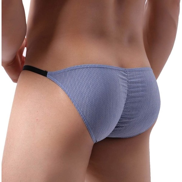 2025 Senaste Modell Herr Sexiga Kalsonger Elastisk Rynkad Baksida Bikini Underkläder Paket 5-pack Blandade Storlek Large
