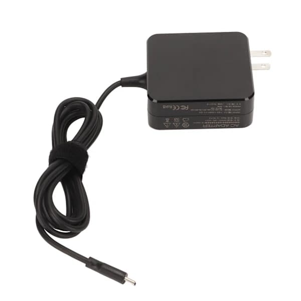 65W bærbar USB C bærbar strømadapter US-plugg