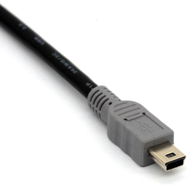 Högkvalitativ helt ny Micro USB till Mini 5-pin USB Förlängningskabel Kod OTG Mobil Enhet Adapter Data Sygn Laddare Hane till Hane