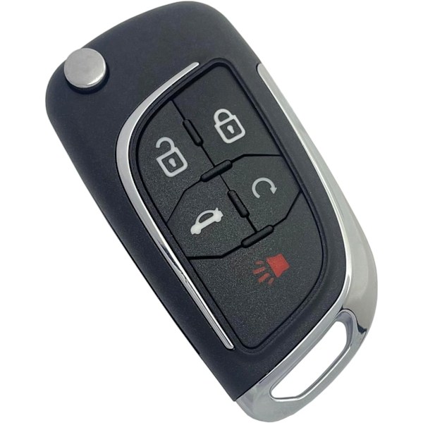 Uppgraderat Modifierat Nyckelbricka Fodral Ersättning för Chevy Cruze Camaro Impala Equinox GMC Terrain Buick Regal Lacrosse 2010 2011 2012 2