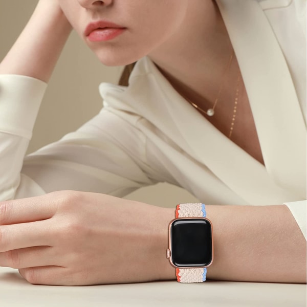 Kompatibel med Apple Watch-armband 44mm 40mm 38mm 42mm 41mm Cream 38mm/40mm/41mm