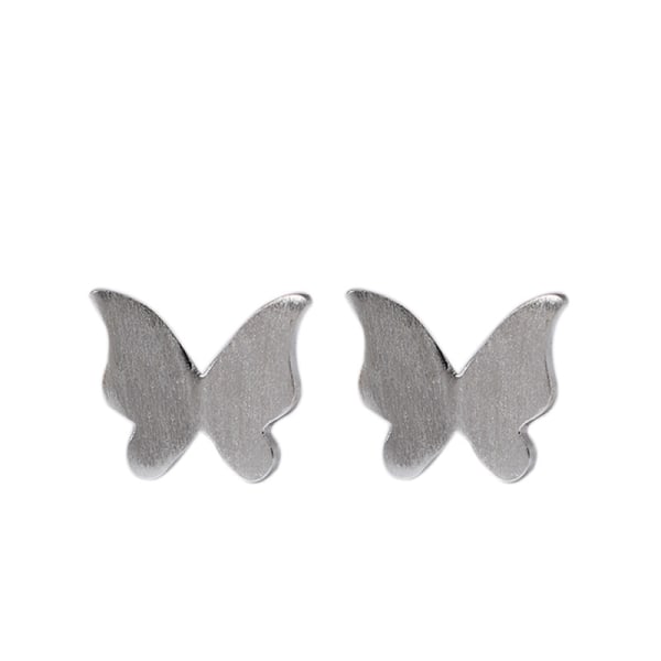 925 Silver Butterfly Textured Stud örhängen