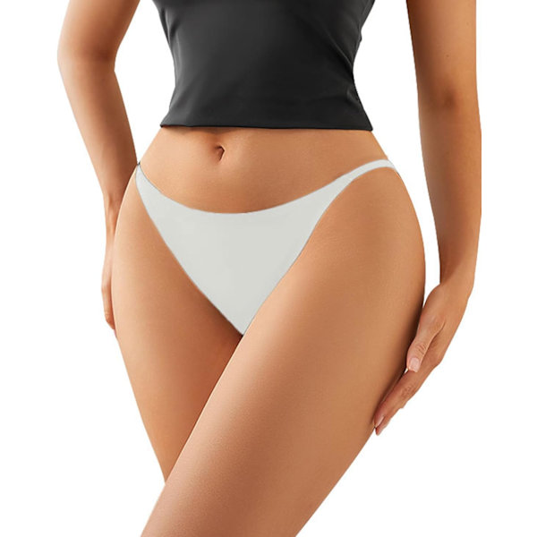 2025 Senaste Modell Sexiga G-string Trosor för Kvinnor Underkläder Låg Midja Hipster Underkläder Vit X-Large