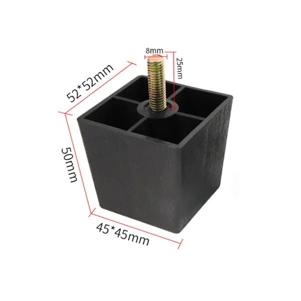Sett med 8 5CM firkantede sofaben