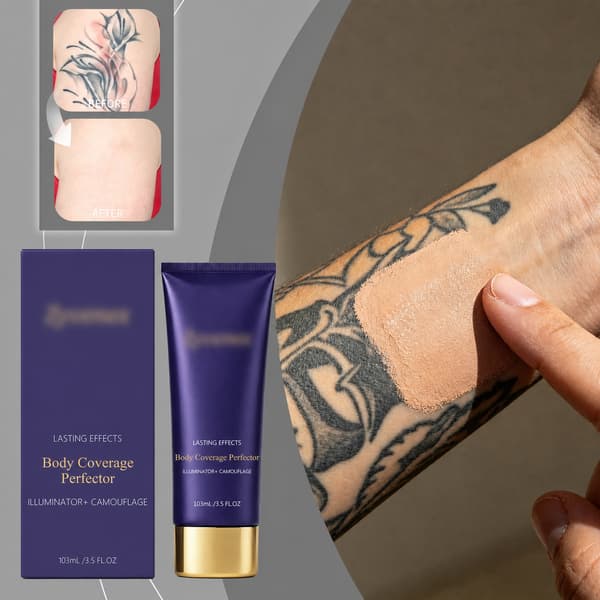 Kroppstatoveringsconcealer (lys hudtone) - Multifunksjonell, lett, langvarig, behagelig concealer.