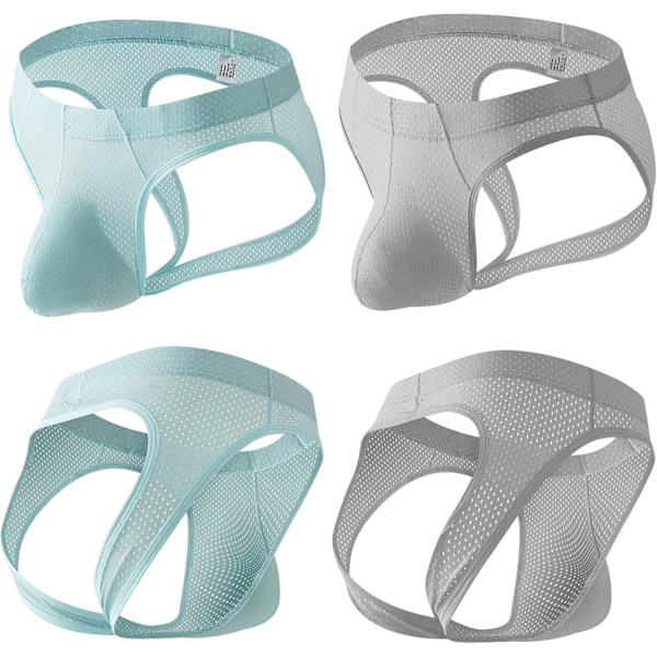 2025 Senaste Modell Herr 5-Pack Jockstrap Sömlösa Underkläder Stringkalsonger Mesh Jock Strap Atletisk Support 5-pack Large