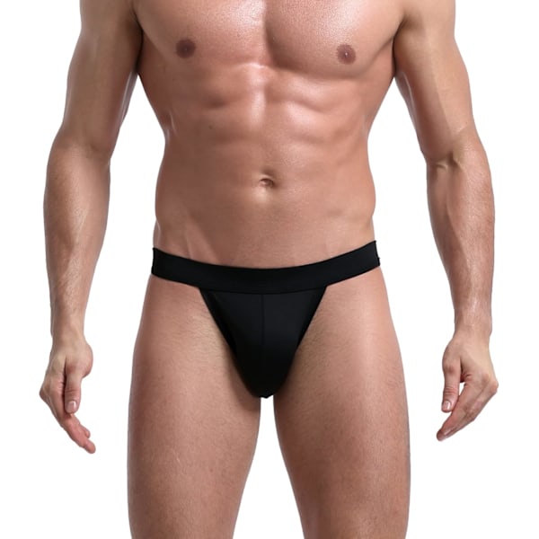 2025 Senaste Modell Herr Jock Strap för Dagligt Bruk, Klassisk Jockstrap Herr Tanga Underkläder Atletisk Support för Vardagsbruk Svart 4-pack Svart X