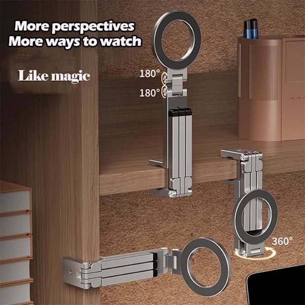 2025 Senaste Modellen Nixive Magnetisk Telefonhållare Stativ – Mini Tripod Pro med Starkt Grepp, Justerbart Ställ för iPhone och Android, Pe