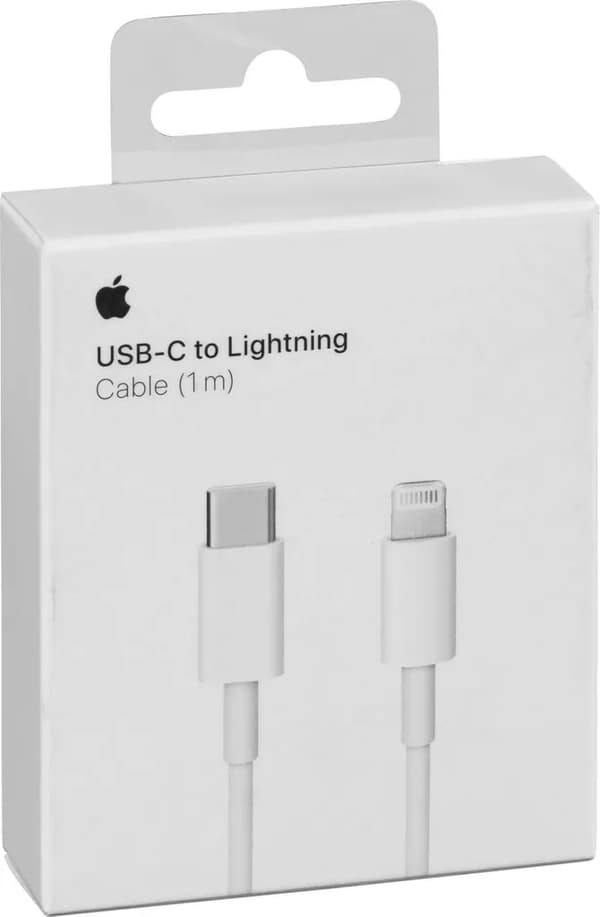 Apple iPhone USB-C til Lightning datakabel, 1 meter USB-C opladerkabel til iPhone 14, 13, 12, 11, X, Pro og Max.