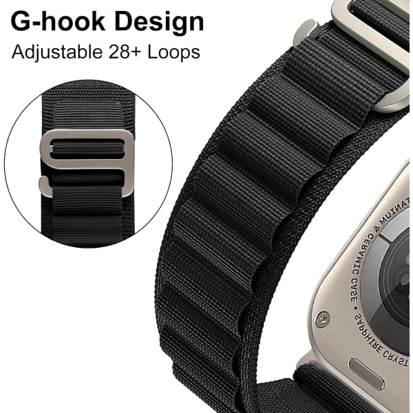 FaYogam Alpine Loop Band kompatibel med Apple Watch Band 49mm 45mm
