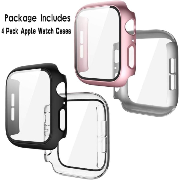 [4-pack] Skärmskydd Kompatibel med Apple Watch Case Series