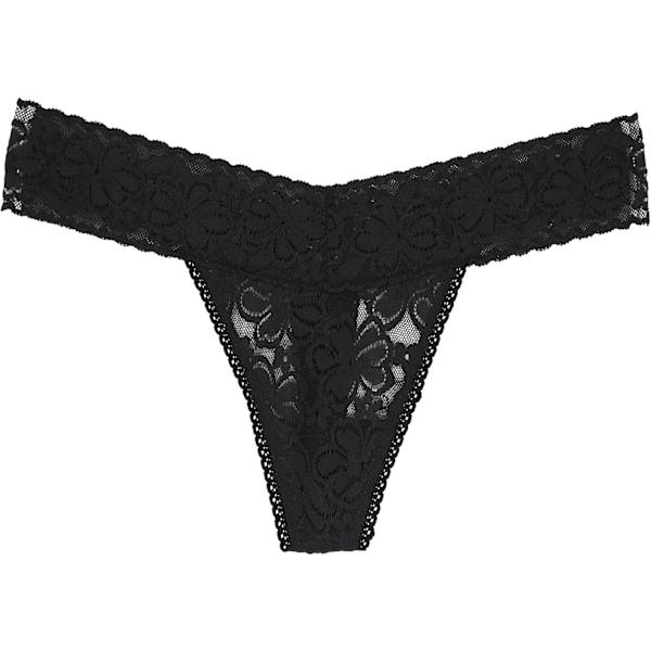 2025 Senaste Modell Spetstrosor för Kvinnor Plus Size Sexiga Underkläder T-Rygg Stretch Damtrosor Underkläder 5/6/10 Pack Svart*5 X-Large