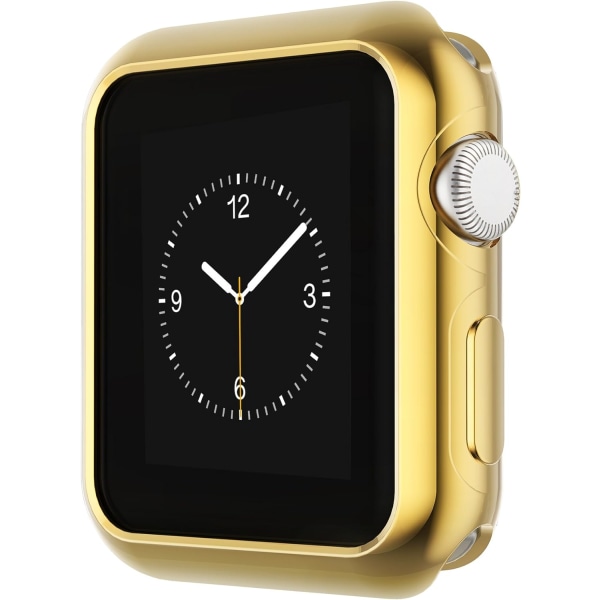 Kompatibel med Apple Watch Case 44 mm 40 mm, mjuk flexibel TPU pläterad