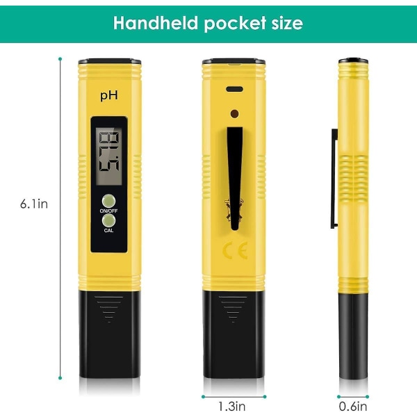 Digital Ph Meter, Ph Meter 0,01 Ph Hög noggrannhet vattenkvalitetstestare med 0-14