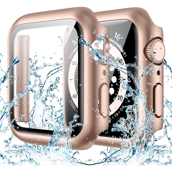 Vattentätt case för Apple Watch 44Mm Se (2:a generationen) Series 6 5 4 Original Gold 44mm