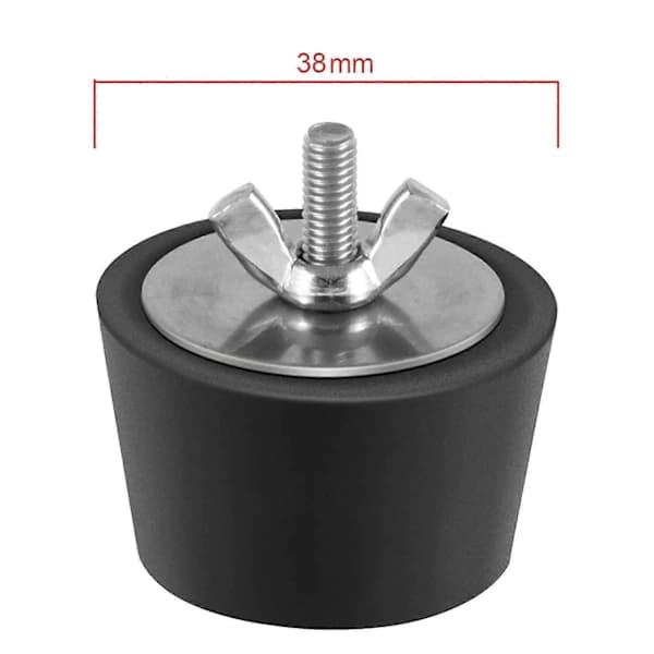 2 stk. poolpropper diameter 32-38 mm gummivinterpropper med rustfri stålbolte