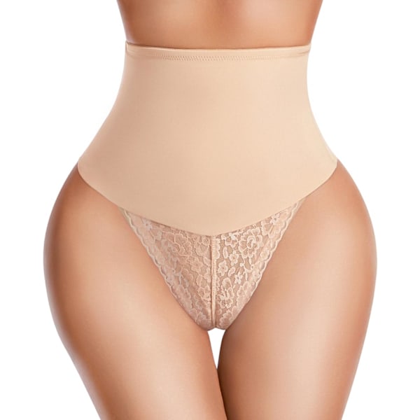 2025 Senaste Modell  Tummy Control Stringtrosa Shapewear för Kvinnor Höga Sömlösa Trosor Body Shaper Girdle Trosa Spets Formande Underkläder