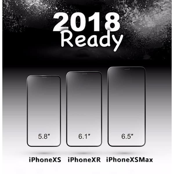 Heltäckande Härdat Skyddsglas Lim iPhone XS Max
