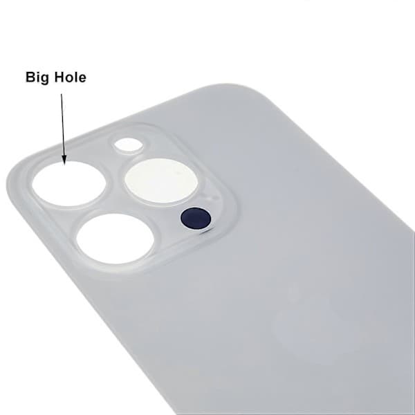 iPhone 14 Pro Max Batterilucka, Reparationsdel (Stort Hål) [D] Vit