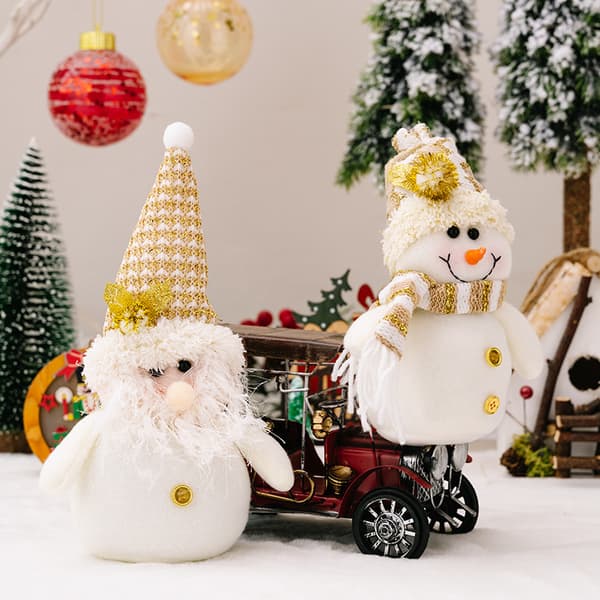 2 julepynt snemand figur ornament
