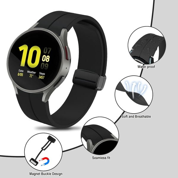 Band för Watch 5 Bands Magnetic, Galaxy Watch 4 40mm