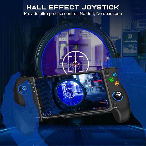 2025 Seneste Model Trådløs Telefoncontroller til iPhone/Android med Hall Joystick, Mobil Gaming Controller til iOS Support Xbox Game Pass