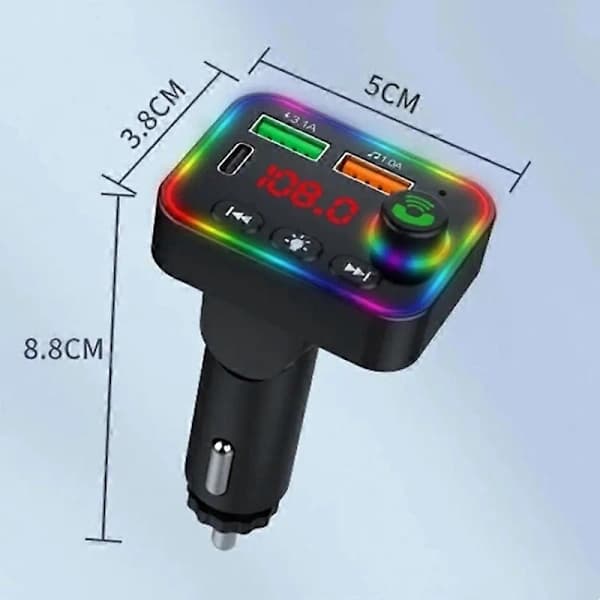 Biloplader understøtter U-disk Bluetooth håndfri opkald P4