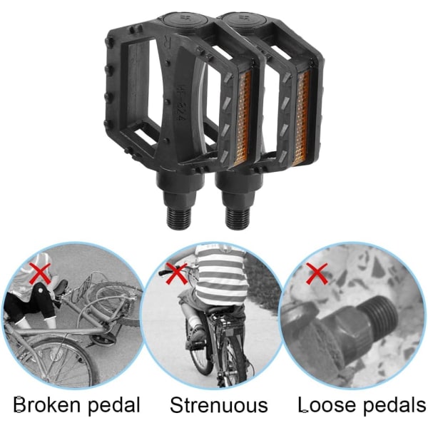 Halkskyddade cykelpedaler för barncyklar
