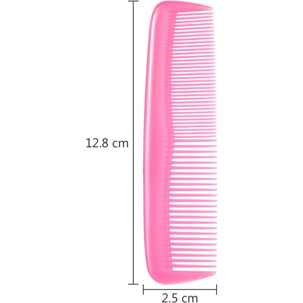 24-pack hårkammarset i plast för kvinnor och män, fina